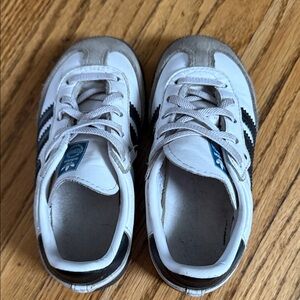 adidas Kids White and Black Sneakers
